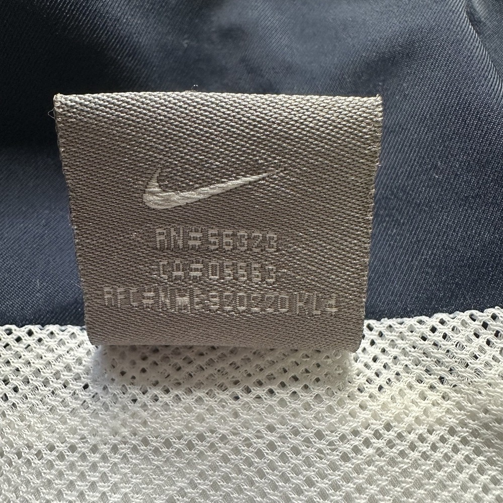 Nike Youth Large 14-16 Windbreaker Jacket‎ White Blue Hooded Full Zip Mesh Lined - Picture 4 of 7